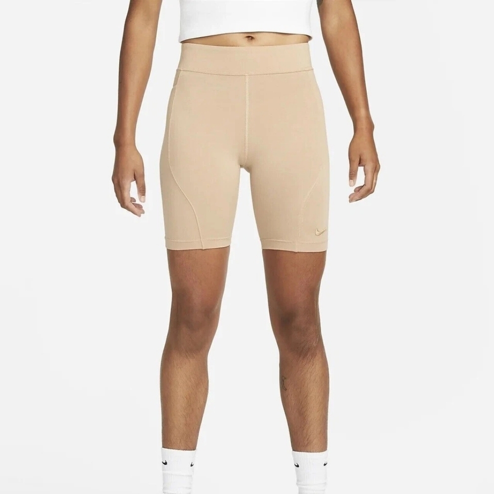 Nike Sportswear Everyday Modern High Waisted Biker Shorts, Color Tan Size XXL